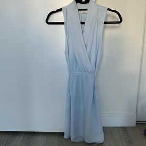 Ice Blue Waist Tie Wilfred Dress